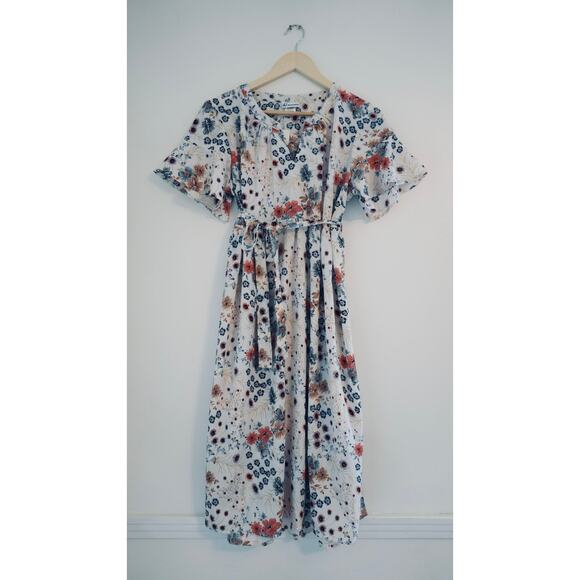 Oh! Mama Floral Print Dress Size Large - Picture 1 of 5